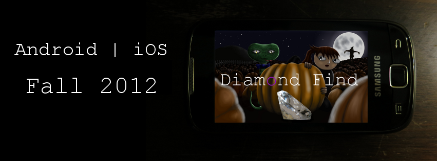 An early promotional graphic for the mobile version of Diamond Find